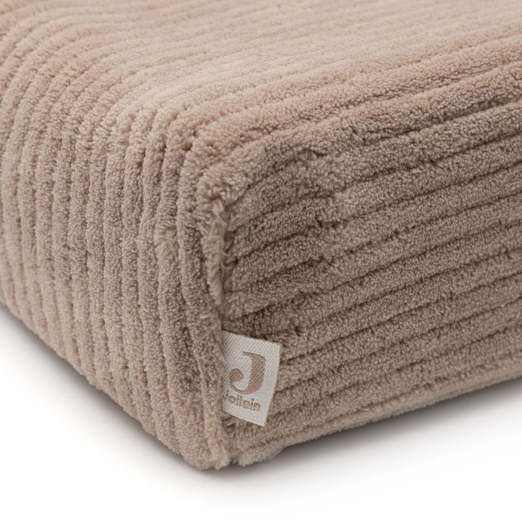 Jollein Housse pour matelas à langer Cloudy Rib Milky Coffee