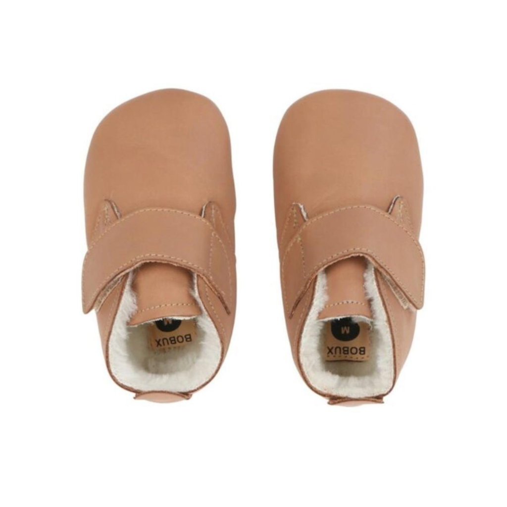 Bobux Chaussons Soft Soles Desert Artic Caramel Unisexe 15-21 M