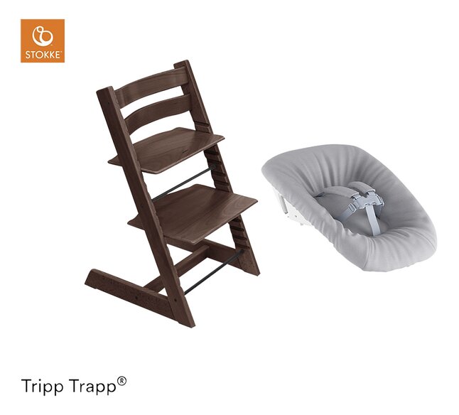 Stokke® Chaise haute Tripp Trapp® Newborn Bundle Walnut Brown
