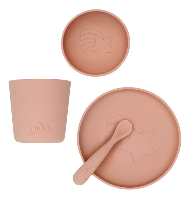 Jollein 4-delige eetset Pale Pink