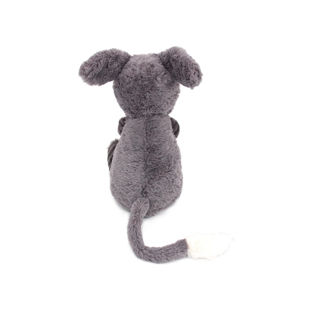Les Déglingos Peluche Poitou l'âne Maman et Bébé Gris Ptipotos