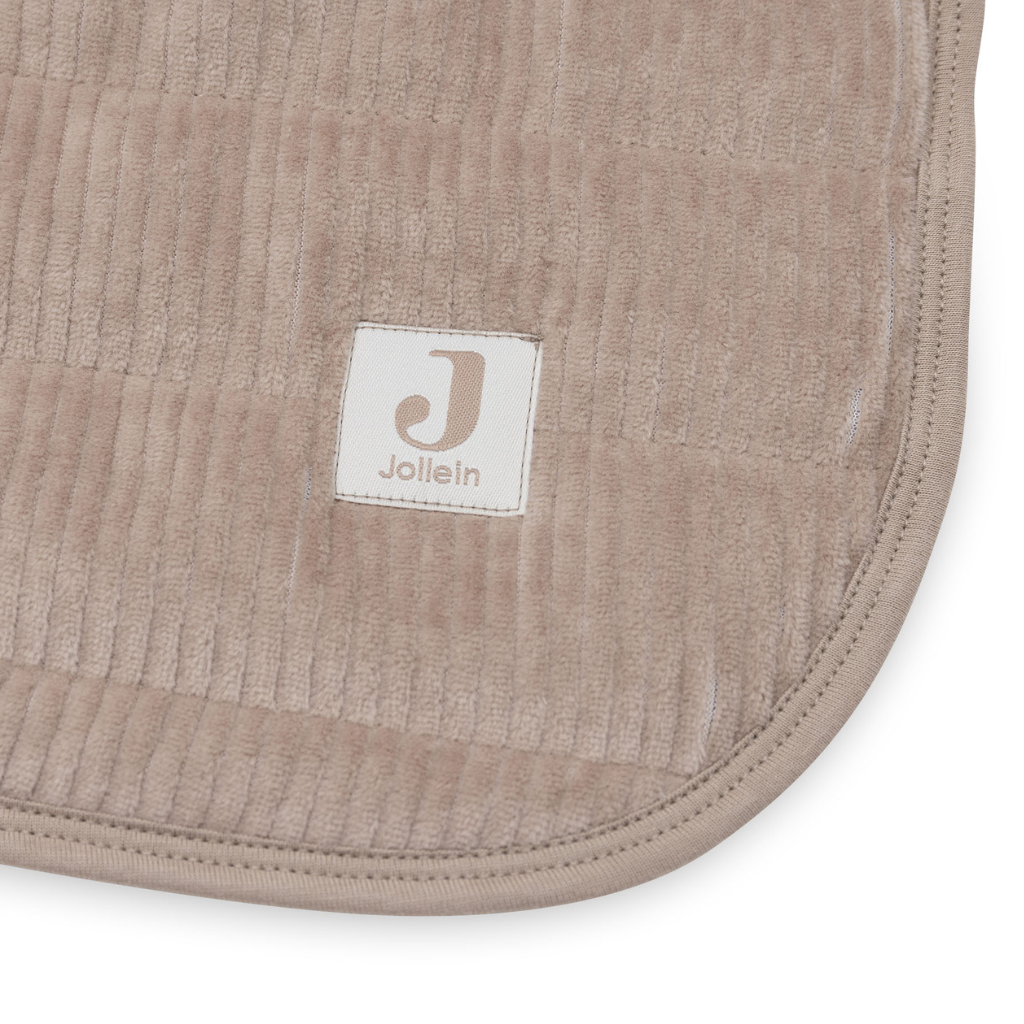 Jollein Deken voor wieg Velvet Rib Milky Coffee 75 x 100 cm