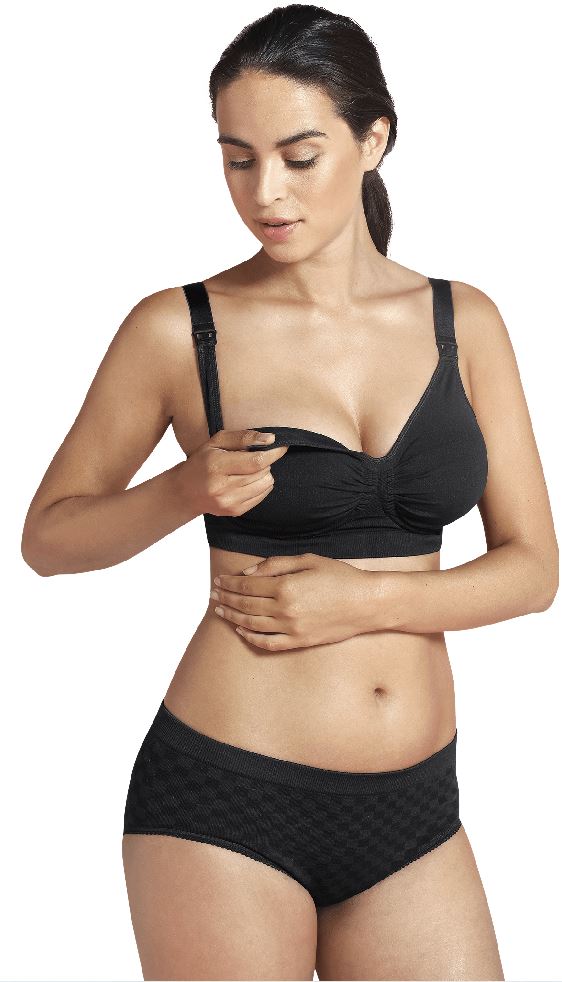 Carriwell Soutien-gorge d'allaitement avec armatures en gel noir - taille XXL