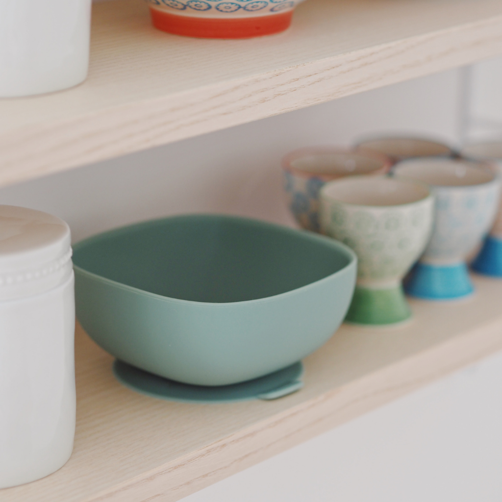 Béaba Siliconen kom met zuignap Sage Green