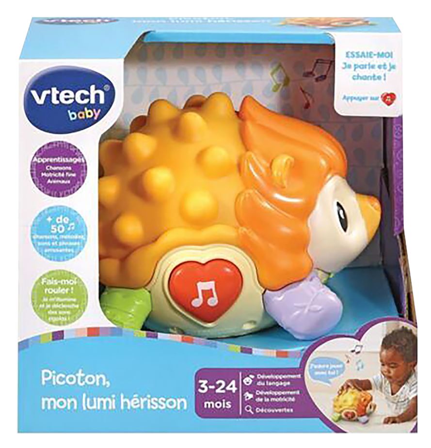 VTech Jouet d'activité Picoton, mon Lumi Hérisson FR