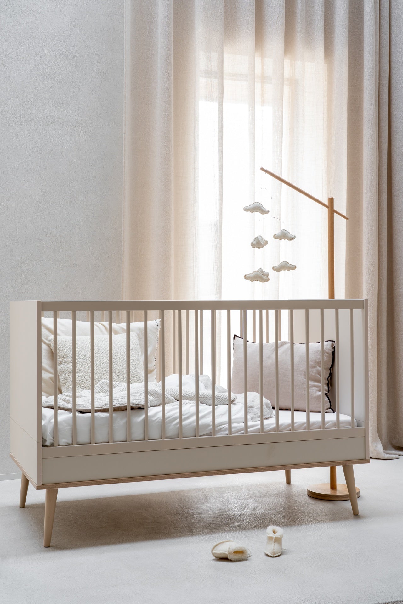 Quax Lit évolutif Flow L 140 x Lg 70 cm Clay