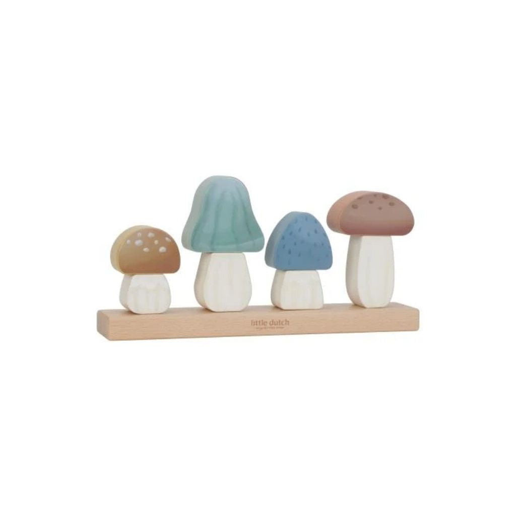 Little Dutch Blocs en bois à empiler Forest Friends Champignons