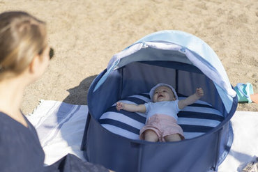 Babymoov Tente anti-UV Babyni Marinière bleu/blanc