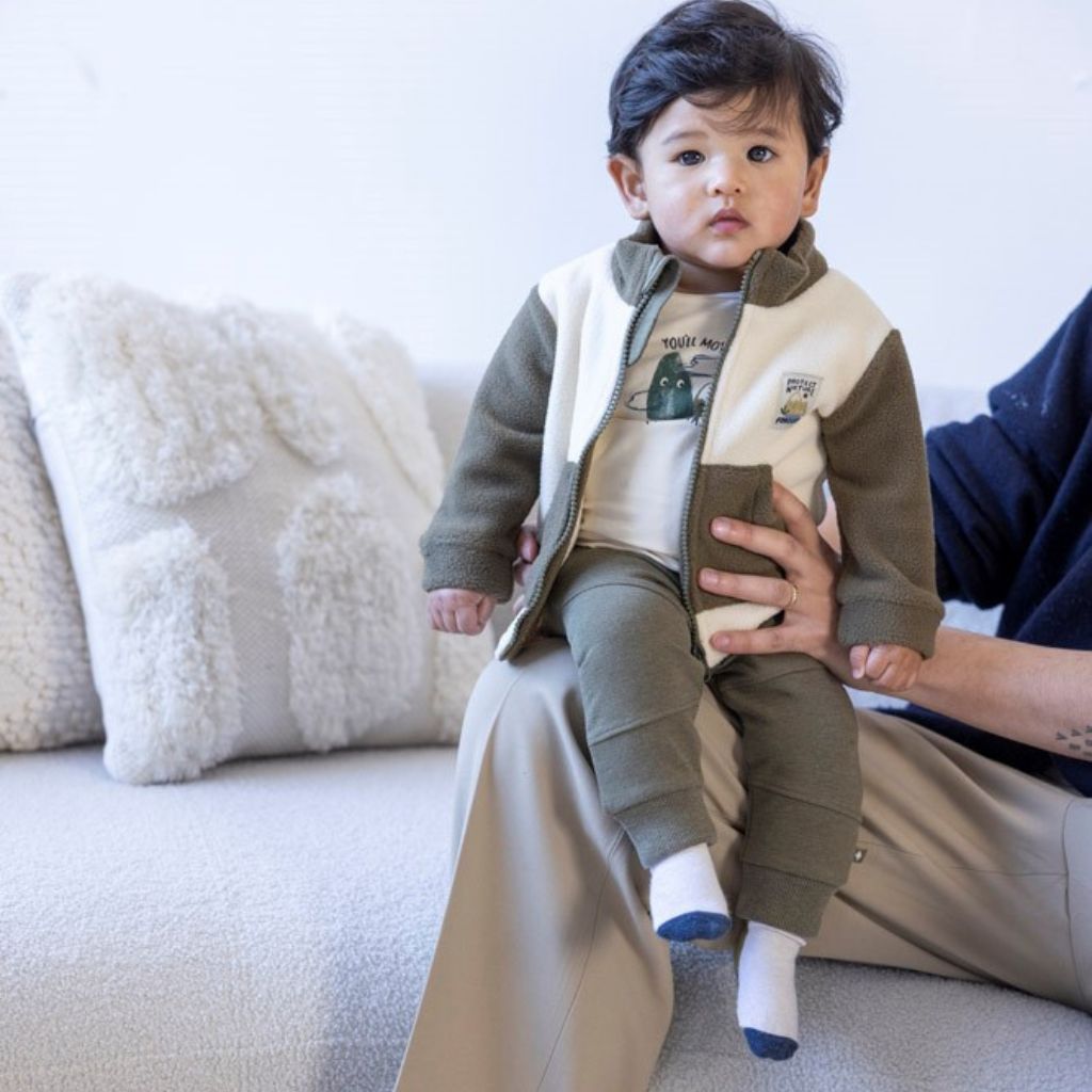 Feetje Broek Mountain Army Melange