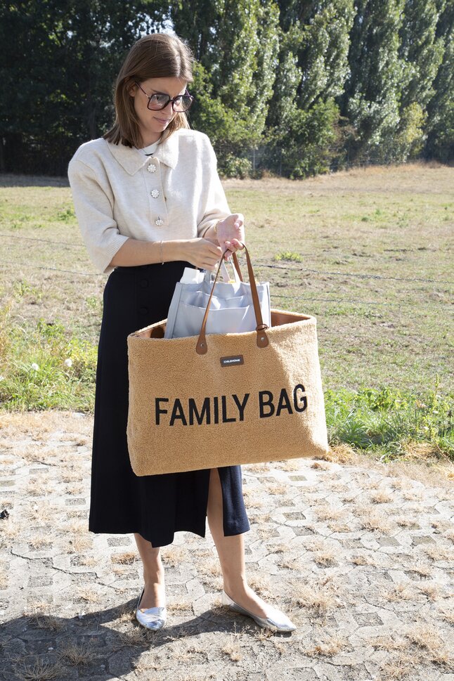 Childhome Sac à langer Family Bag teddy brun