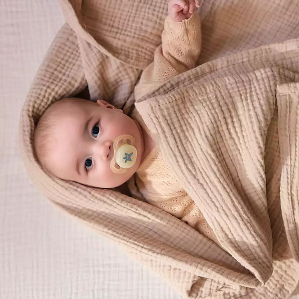 Philips AVENT Fopspeen + 0 maanden Ultra Start Night Mix munt/blauw, lila/perzik - 2 stuks