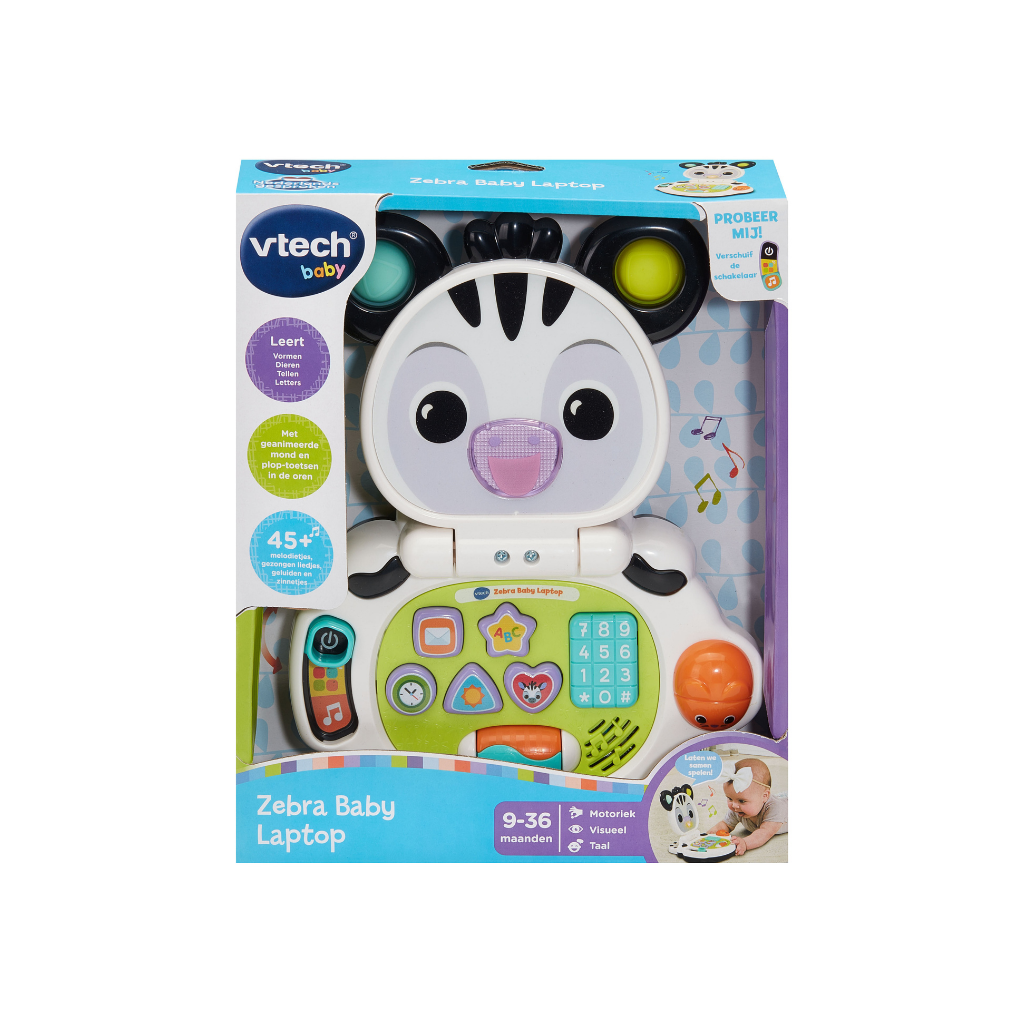 VTech Activiteitenspeeltje Zebra Baby Laptop NL