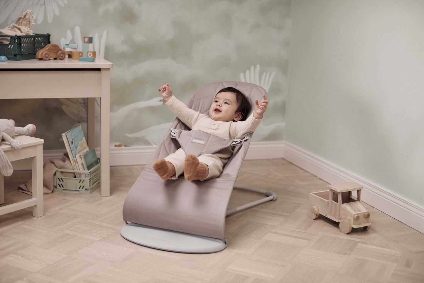 BabyBjörn Relax Bliss Feuille tissée sable