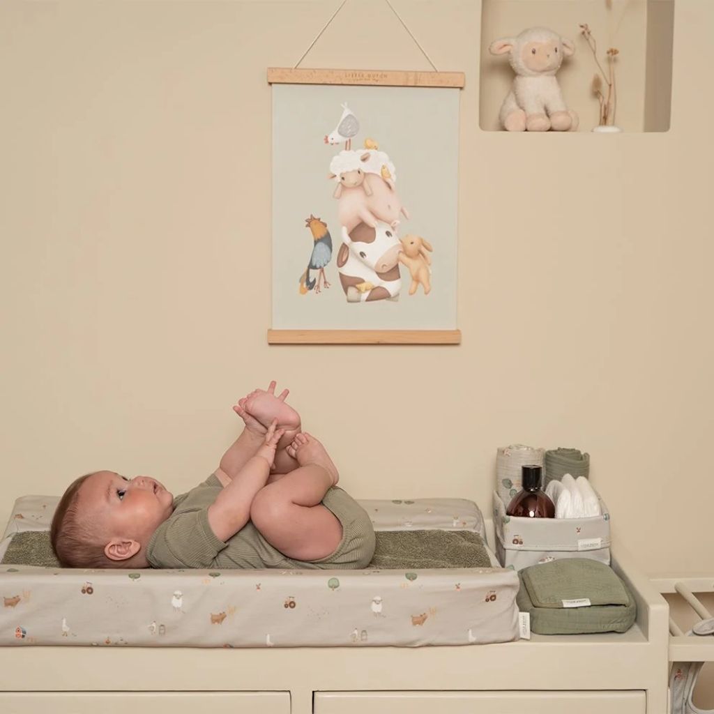 Little Dutch Opbergmand Little Farm Olive Green