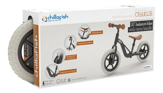 Chillafish Loopfiets Charlie zwart