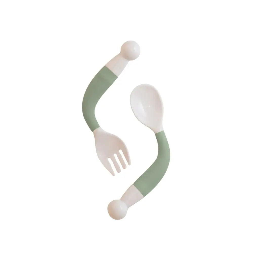BoJungle Plooibare lepel & vork Jade