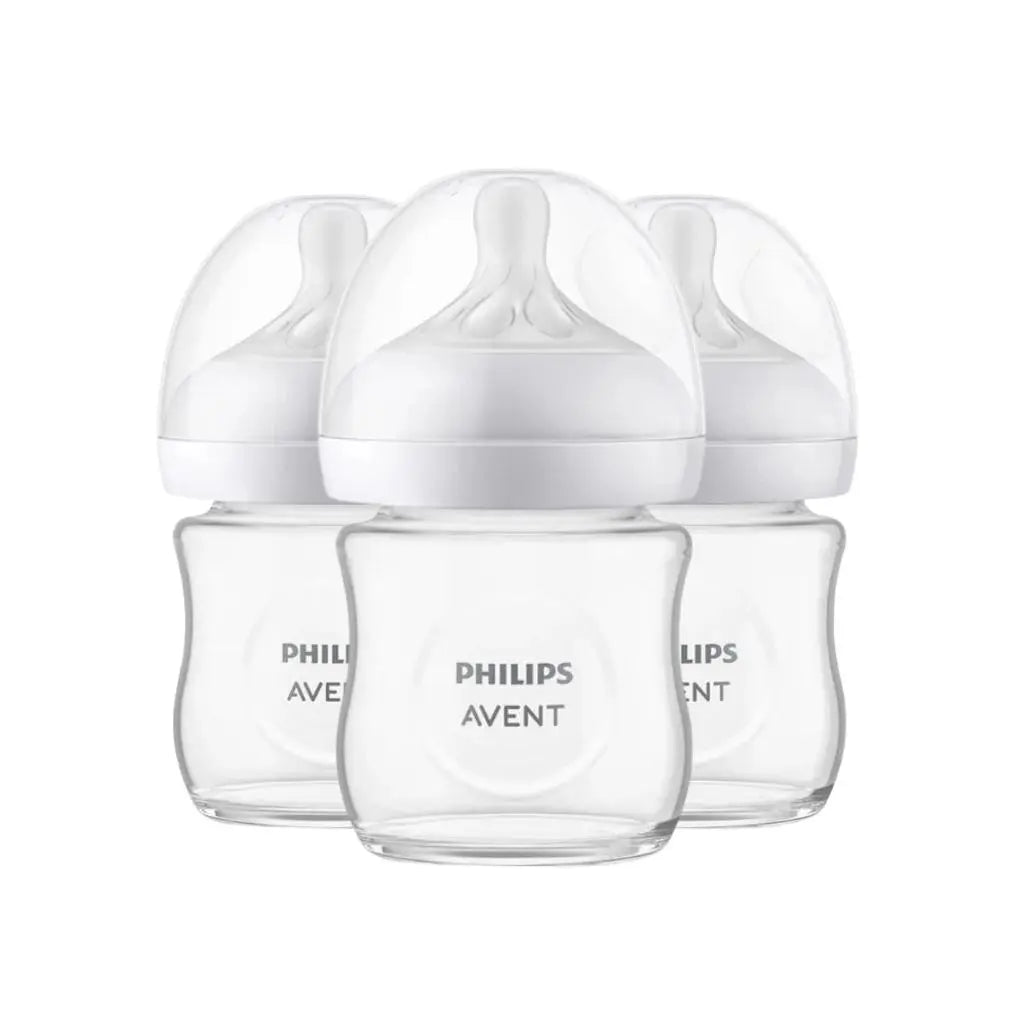 Philips AVENT Glazen zuigfles Natural Response transparant 120 ml - 3 stuks