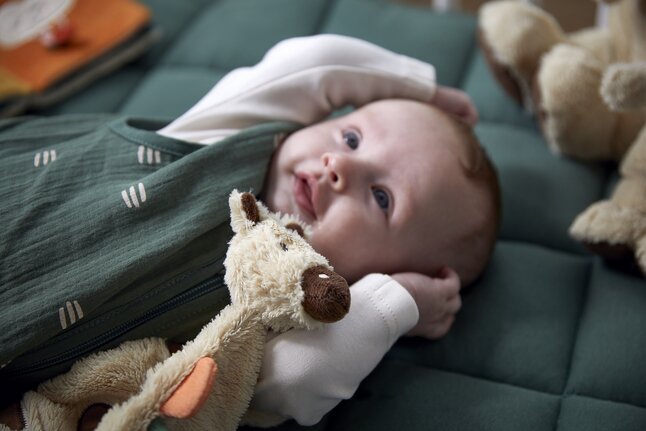 Dreambee Doudou Flo lignes ecru