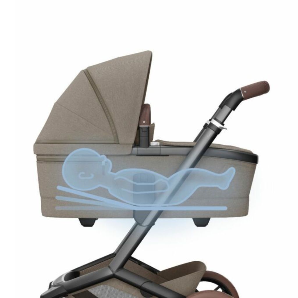 Maxi-Cosi Kinderwagen 4-in-1 Fame Twillic Truffles + draagmand + Autostoel Pebble 360 pro 2 + basis Familyfix 360 Pro