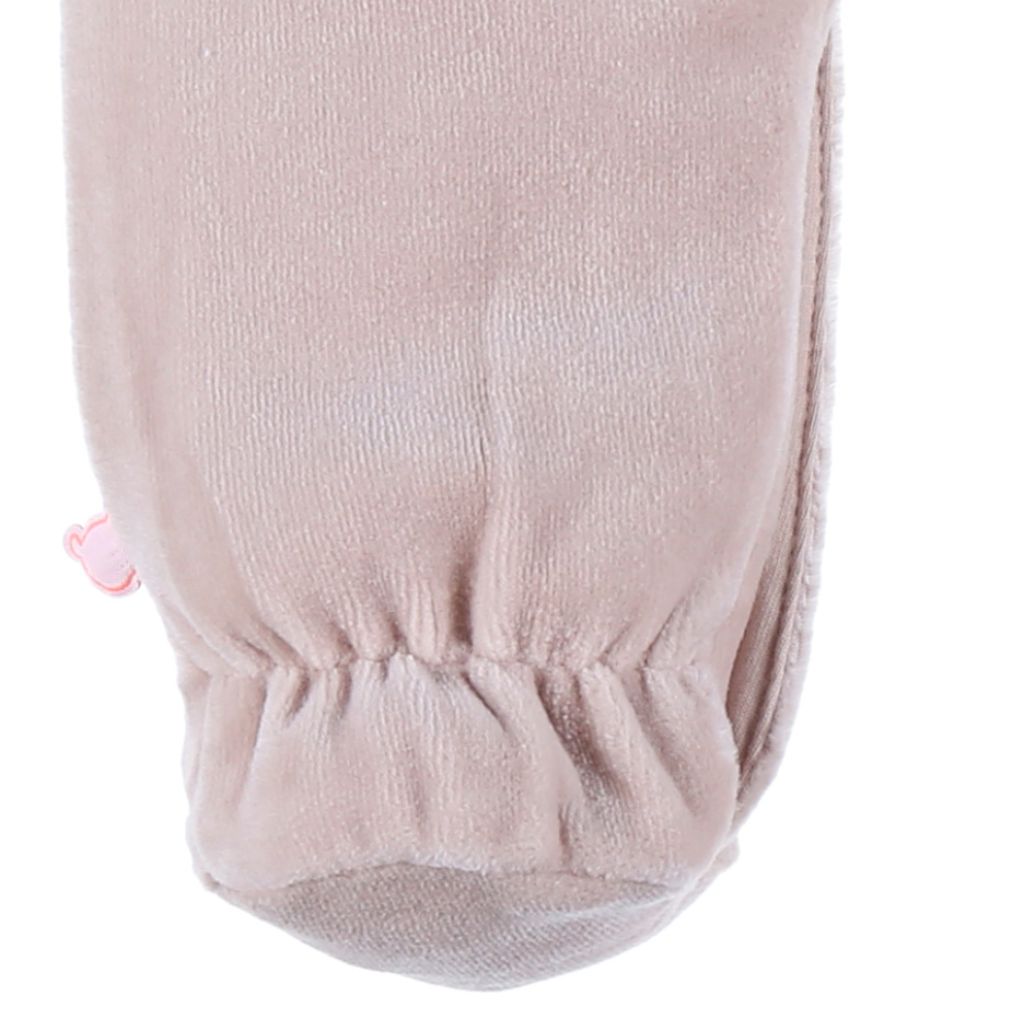 Noukie's Pyjama Fluweel Nappy cat  uniseks roze