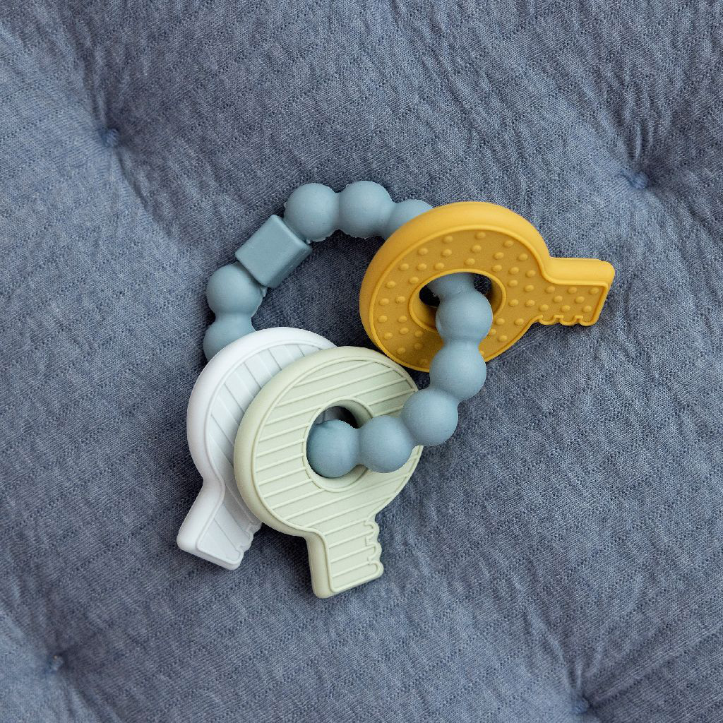 Little Dutch Jouet de dentition Porte-cles bleu