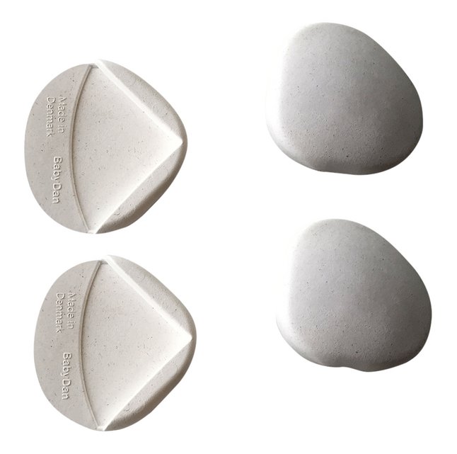 BabyDan Protection pour coins de table blanc - 4 pièces