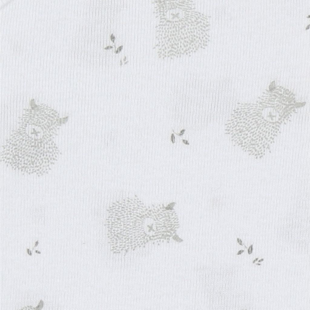 Noukie's Body overslag bio katoen Fluffy & Orso wit - 2 stuks