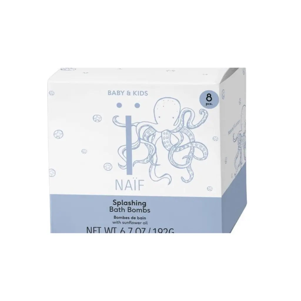 Naïf Splashing Bath Bomb, 8x24g