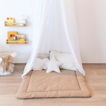 Bemini Tapis pour parc Quilted L 95 x Lg 75 cm beige