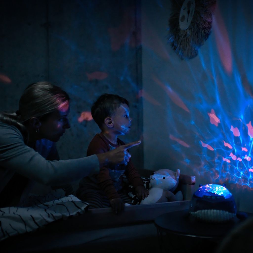 Pabobo Nachtlampje/projector Aqua Dream Walvis extra zacht