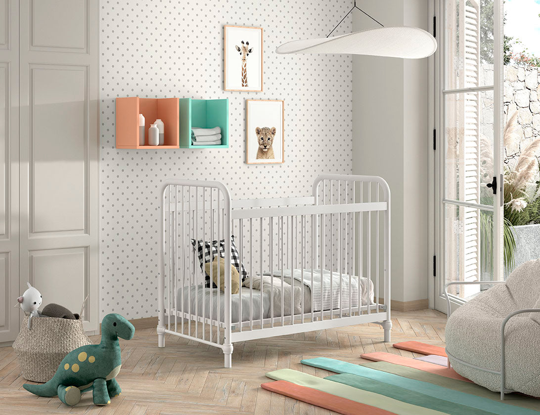 Jaxx Babybed L 120 x B 60 cm Bronxx White