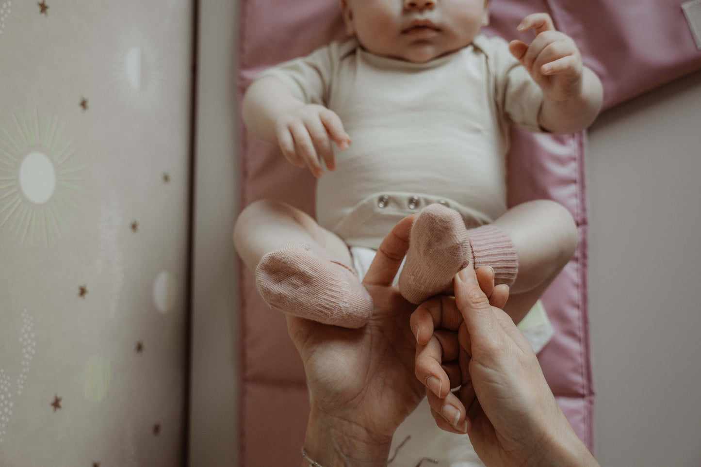 KipKep Verzorgingsmatje + etui Nappers paars