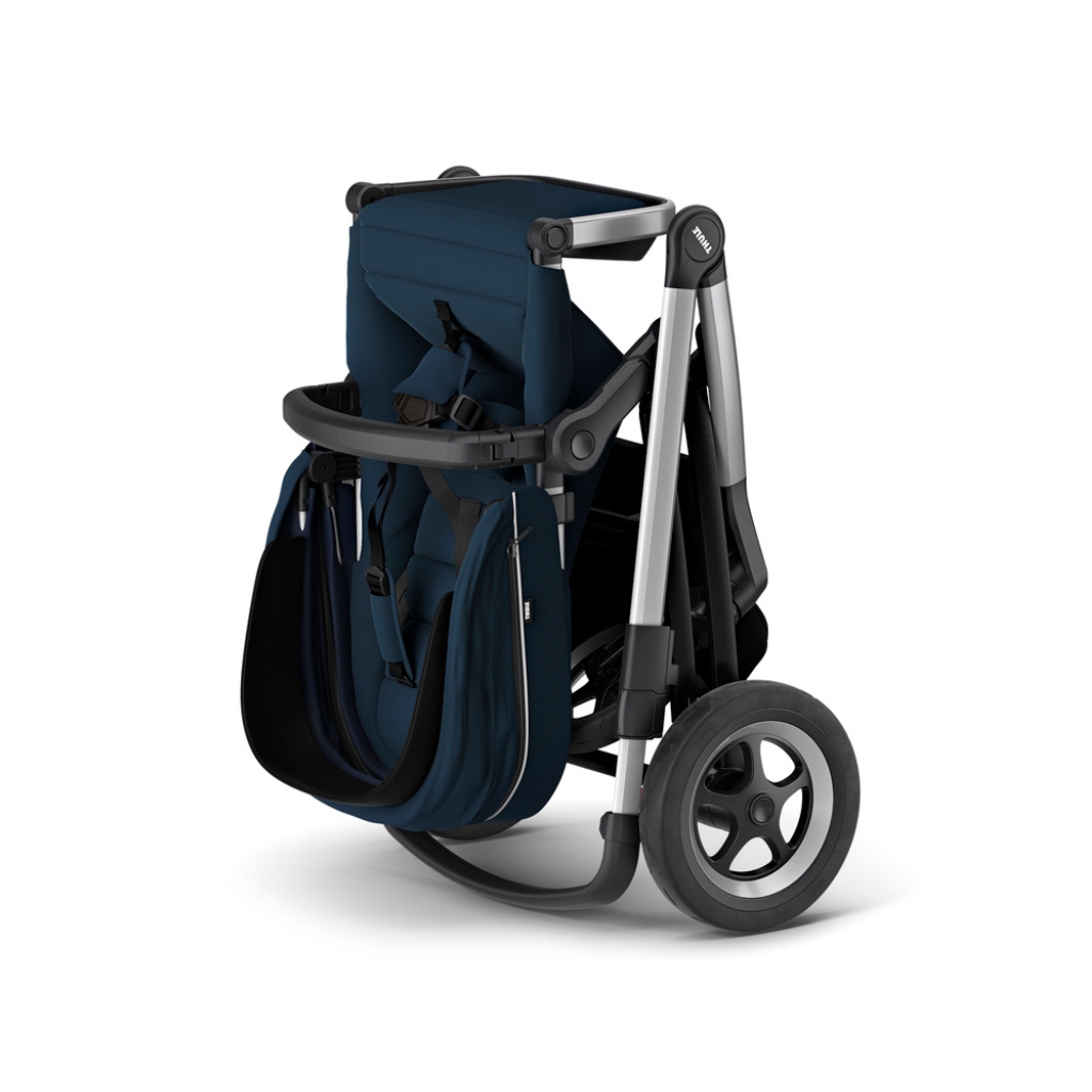 Thule Poussette Sleek + nacelle Navy Blue