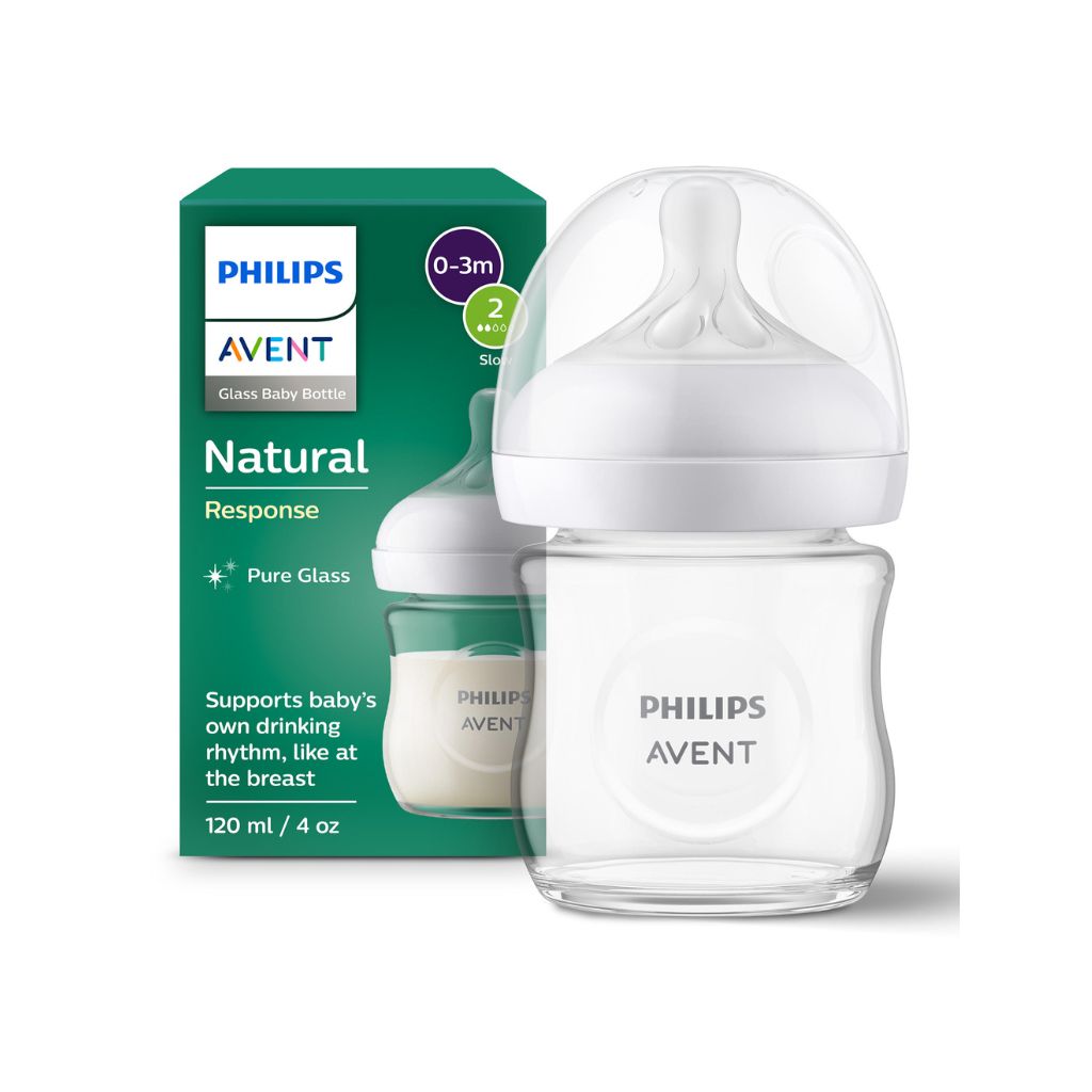 Philips AVENT Biberon en verre Natural Response transparent 120 ml