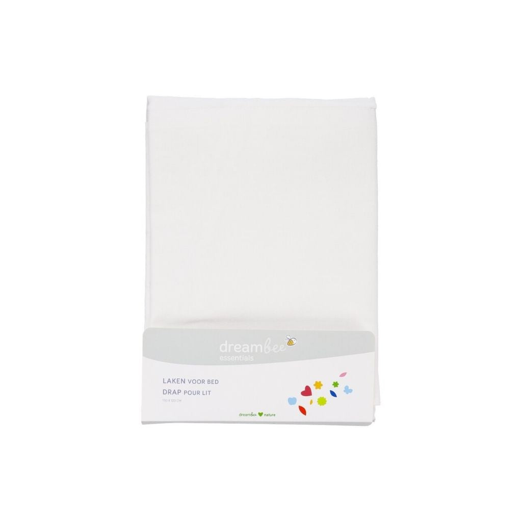 Dreambee Laken voor bed Essentials wit B 120 x L 150 cm