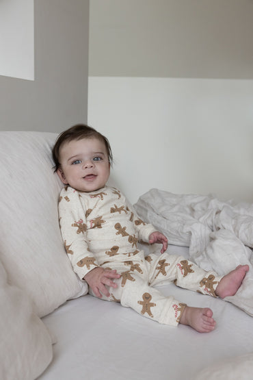 Feetje 2-delige pyjama Casey Cookie Offwhite