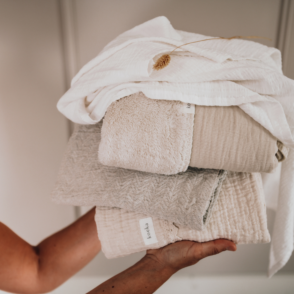 Koeka couverture pour berceau en dentelle Elba 100 x 75 cm