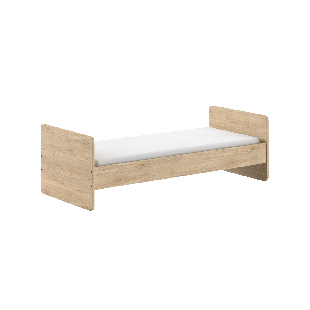 Jaxx Lit évolutif Sam Oak L 120 x B 60 cm à L 200 x Lg 90 cm