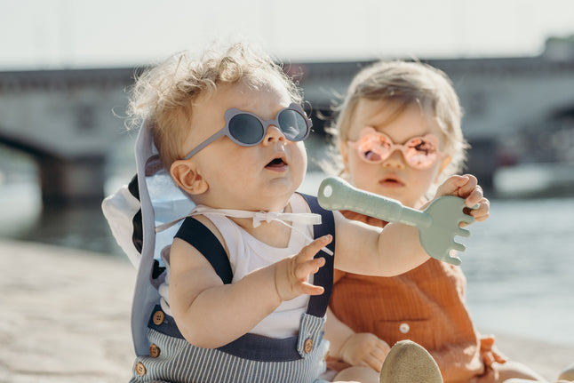 Ki ET LA Lunettes de soleil Ours'on bleu/gris argenté 1-2 ans