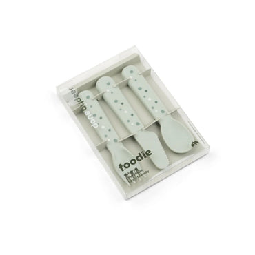 Done by Deer Fourchette, cuillère et couteau Happy Dots Green