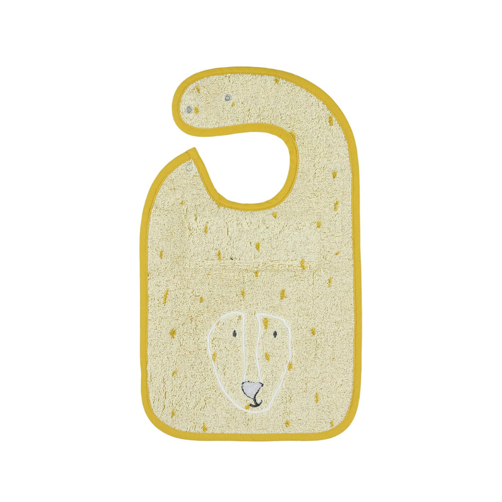 Trixie Bavoir Mr. Lion à pression jaune