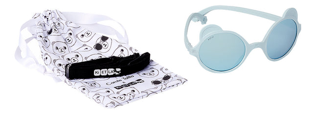 Ki ET LA Lunettes de soleil Diabola Ours'on Sky Blue 1-2 ans