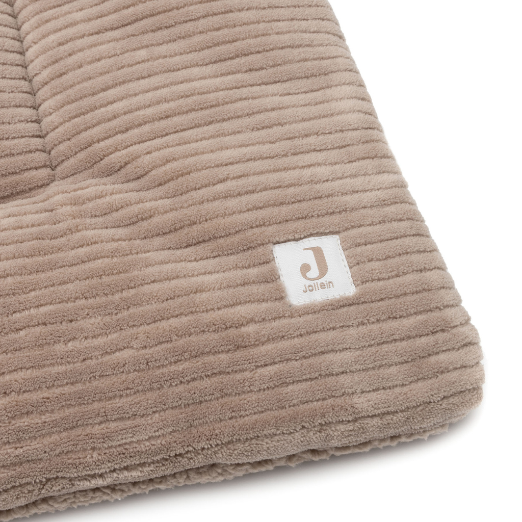 Jollein Tapis de parc Cloudy Rib Milky Coffee 75 x 95 cm