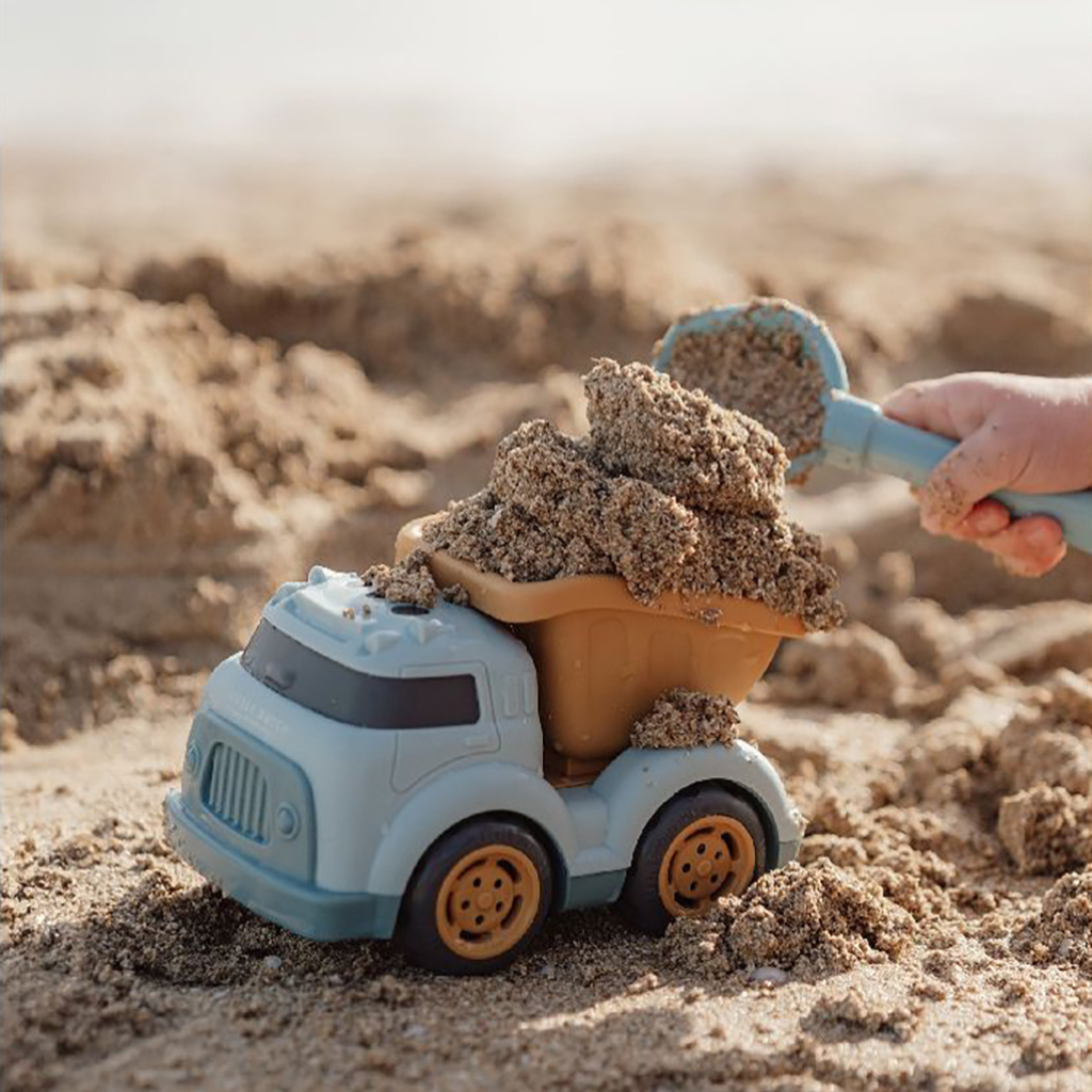 Kiepwagen blauw 17cm