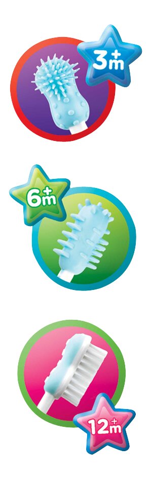 Nûby Brosse à dents - 3 pièces