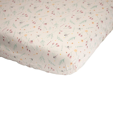 Dreambee Drap-housse pour berceau Oscar Flowers 50 x 90 cm - 2 pièces