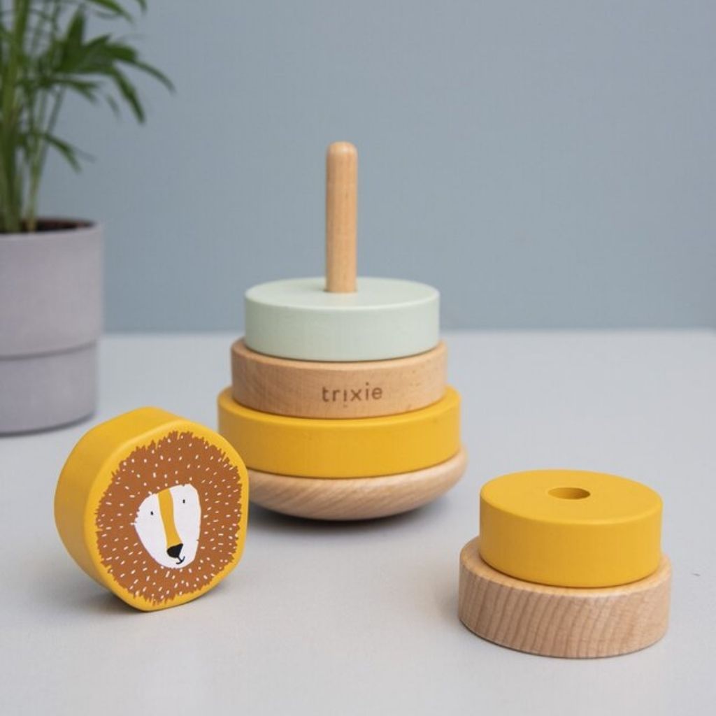 Trixie Pyramide à empiler en bois Animals Mr.Lion
