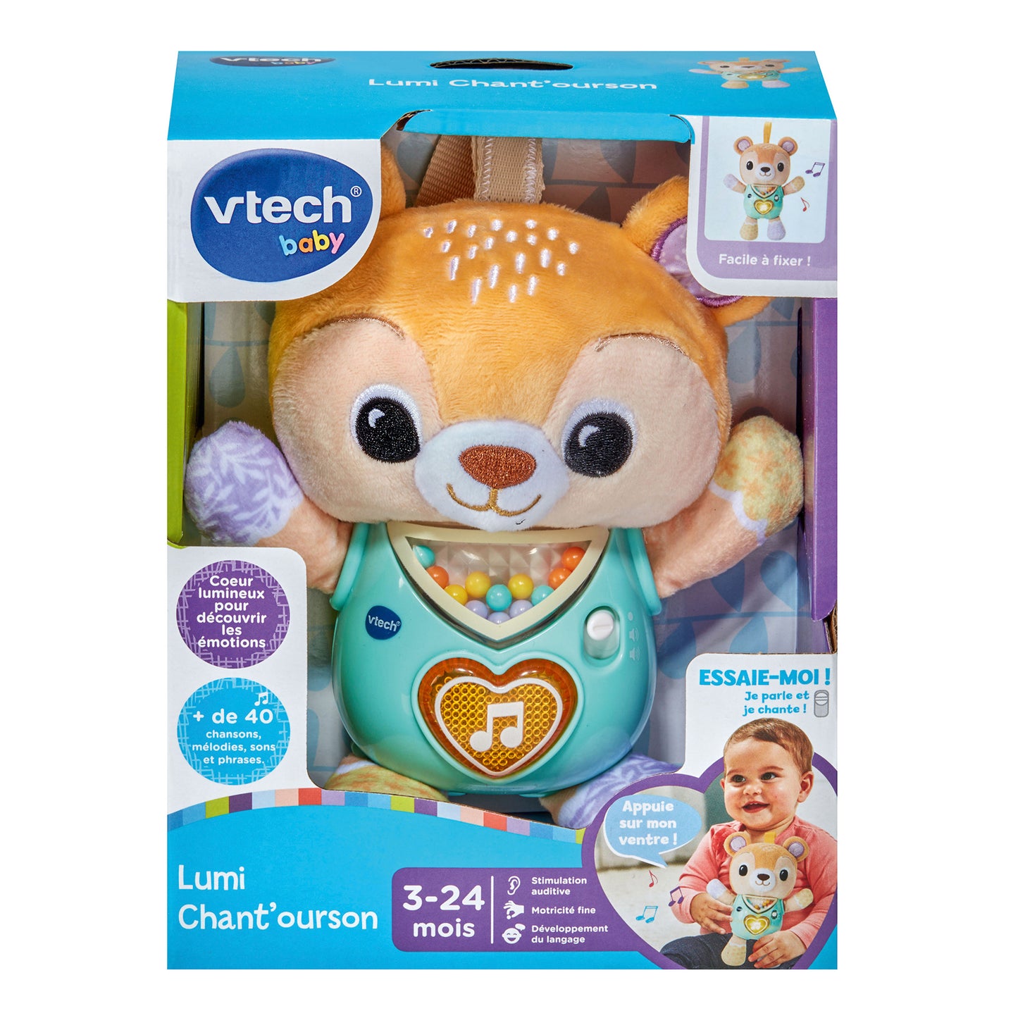 VTech Jouet d'activité musical Lumi chant'ourson FR