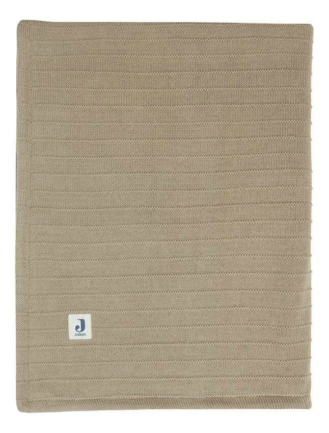 Jollein Couverture pour lit Pure Knit Velvet Biscuit