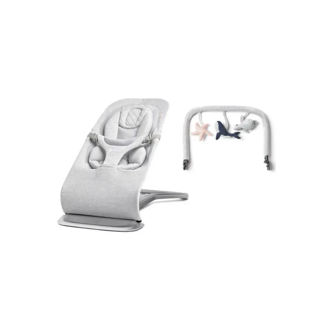 ERGObaby Relax + arceau de jeu Evolve Light Grey